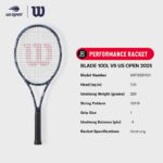 Vợt Tennis Wilson Blade 100L V9 US Open 2025 WR192811U - Ảnh 8
