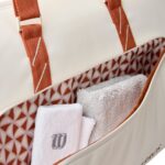 Túi Đựng Vợt Tennis Wilson Roland Garros 2025 Large Duffel Cream/Clay WR8042301001 - Ảnh 5