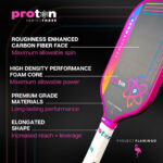 Vợt Pickleball Proton Series Three - Project Flamingo Square 15mm - Hồng - Ảnh 2