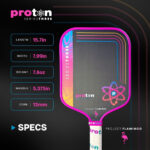 Vợt Pickleball Proton Series Three - Project Flamingo Square 15mm - Hồng - Ảnh 3