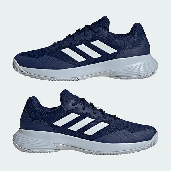 Giày Tennis/Pickleball Nam Adidas GameCourt 2.0 IE1112 Màu Xanh Blue Size 43
