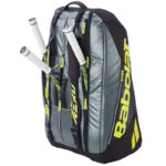 Túi Tennis Babolat PURE AERO X12 Pack (751238) Metallic Grey/Yellow/White - Ảnh 4