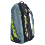 Túi Tennis Babolat PURE AERO X6 Pack ( 751239) Metallic Grey /Yellow/White - Ảnh 2