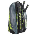 Túi Tennis Babolat PURE AERO X6 Pack ( 751239) Metallic Grey /Yellow/White - Ảnh 4