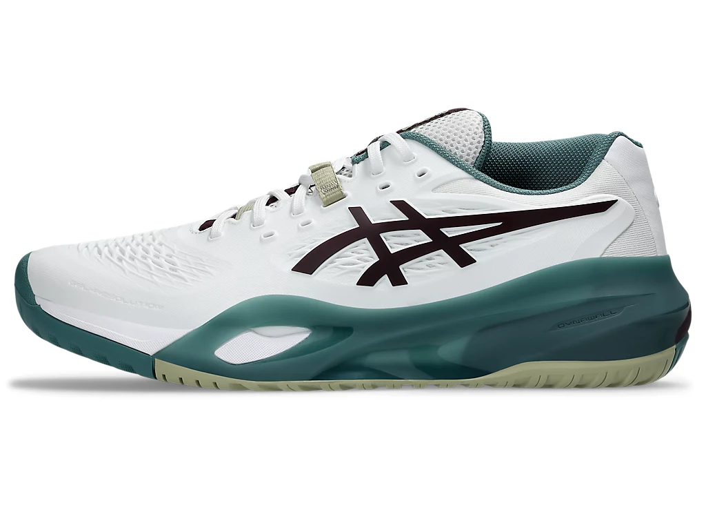 1041A481_104_SL_LT_GLB Giày Tennis/Pickleball GEL-RESOLUTION X Men WHITE/DARK AUBERGINE - Ảnh 1