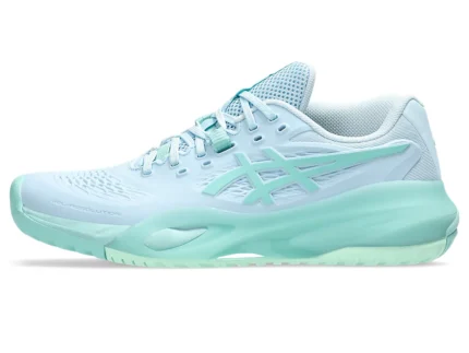 Giày Tennis/Pickleball GEL-RESOLUTION X Women LIGHT BLUE/OASIS GREEN