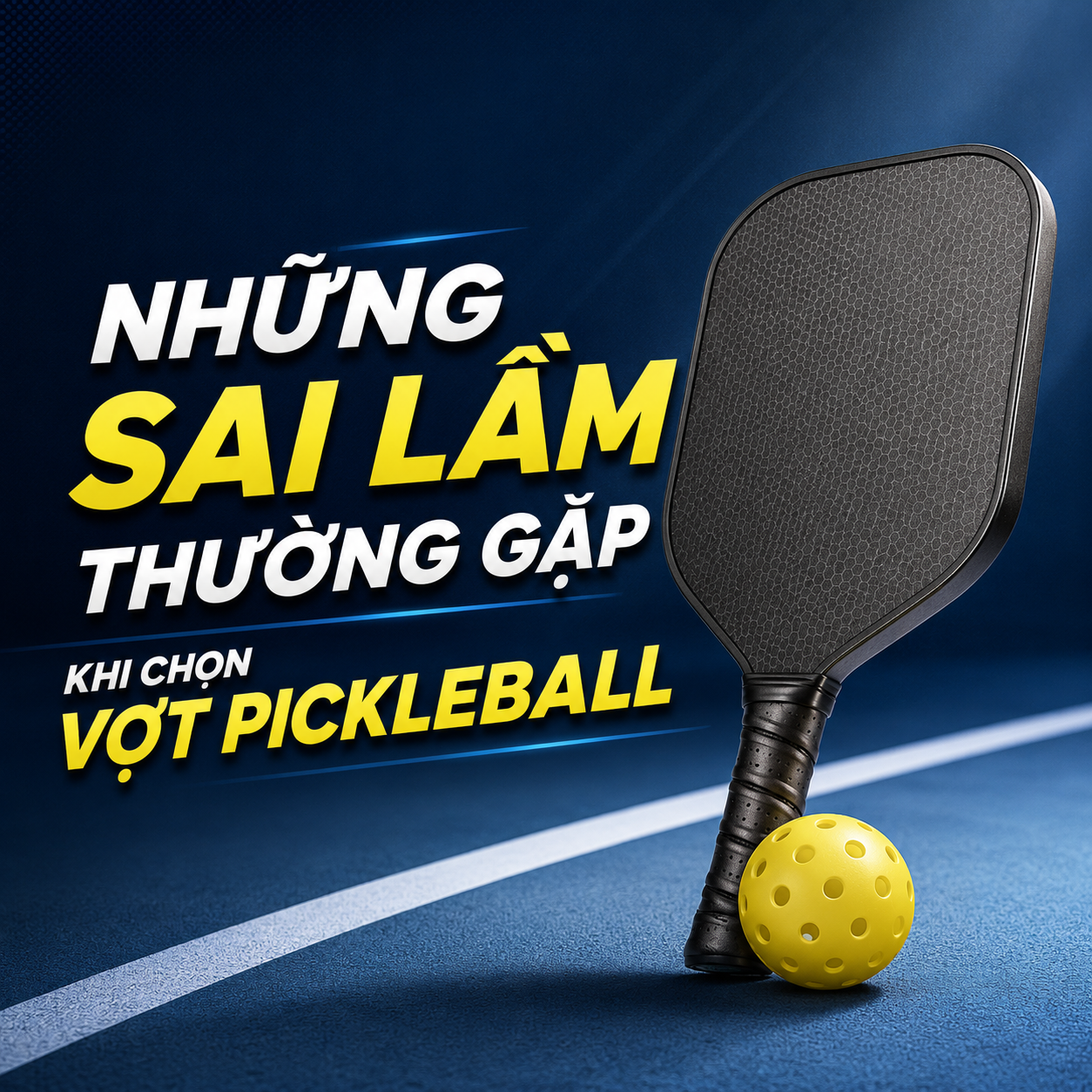 Những Sai Lầm Thường Gặp Khi Chọn Vợt Pickleball