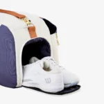 Túi Tennis/Pickleball Wilson Heritage Small Duffel Bag Cream/Clay/Navy WR8052301001 - Ảnh 4
